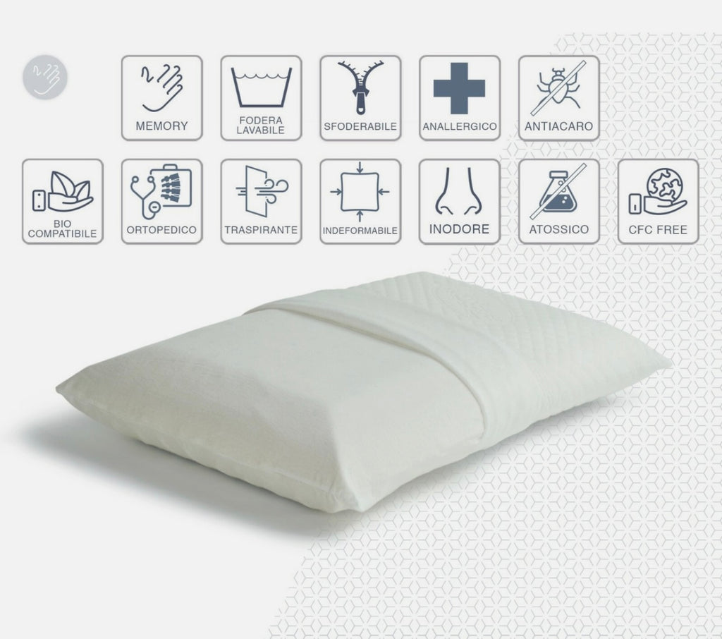 Cuscino “Saponetta” h15 in Memory Foam