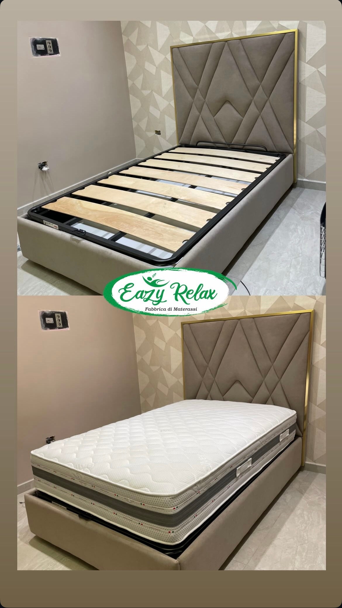 Letto Contenitore ARTIGIANALE “Giza”