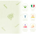 TOPPER "Magnetotherapy" IN MEMORY FOAM 5 CM SFODERABILE IN ALOE VERA